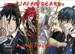 Black Butler: Sebastian, Grell, Ash & Ciel Wall Scroll