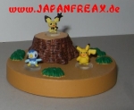 Pokemon Diorama: Plinfa, Pichu & Pikachu